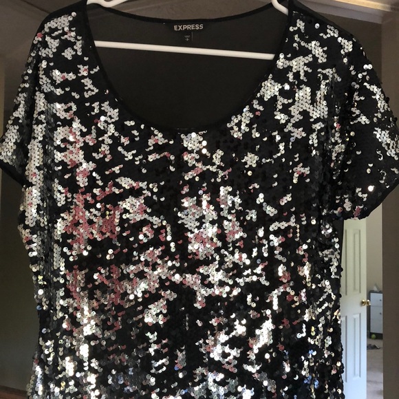 Women’s Express sequin top, size Small - Picture 1 of 6